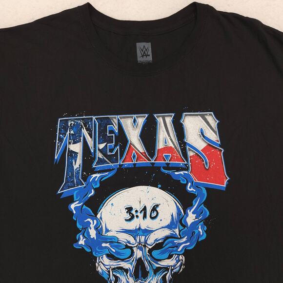 WWE Stone Cold Steve Austin Graphic Short Sleeve T Shirt Mens Size 2XL Black - Picture 1 of 9